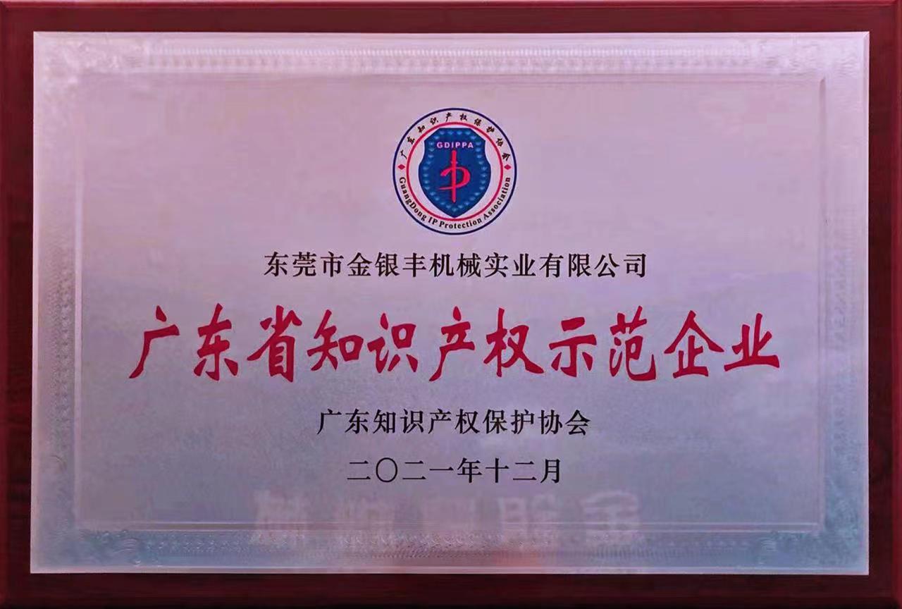 廣東省知識(shí)產(chǎn)權(quán)示范企業(yè)